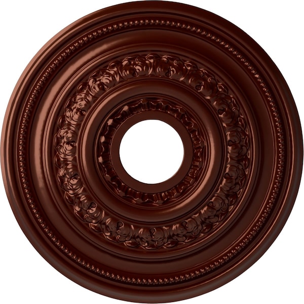 Ekena Millwork Orleans Ceiling Medallion (Canopies up to 4 5/8"), 17 5/8"OD X 3 5/8"ID X 1 7/8"P, Antique Copper CM17OLACS - main